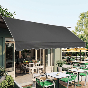 Hiện đại được thiết kế không thấm nước Patio đồ nội thất thiết lập bán buôn ngoài trời có thể thu vào mái hiên tán Shades cho vườn sân sau Hướng dẫn sử dụng - Product Image 1