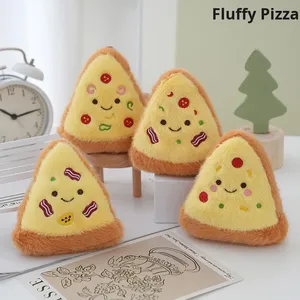 Giocattoli di Peluche all'Ingrosso, Simpatico Portachiavi a Forma di Pizza con Imbottitura in Cotone PP, Decorazione per Borse a Forma di Sandwich e Formaggio - Product Image 3