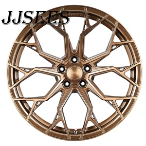 Jantes forgées sur mesure JJSEES, style SF10, finition bronze brossé pour Ford Mustang - Product Image 2
