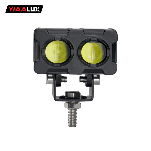 IP67 Motorcycle Dual Color Driving Light LED Headlight Driving Moto Spotlight Auxiliary Light Offroad