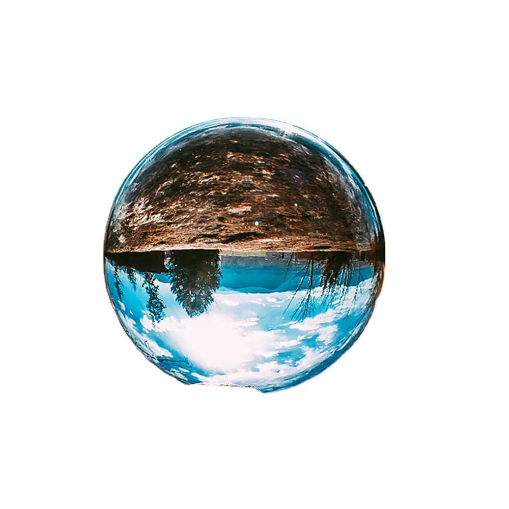 Sfera di cristallo semplice vetro trasparente decorazione sfera di cristallo all'ingrosso onore di oggetti di scena