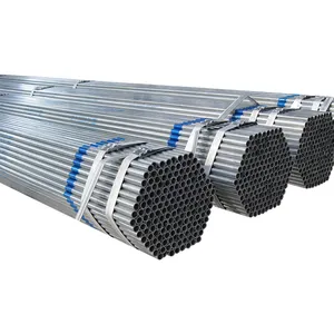 2 Inch Wholesale Hot DIP Gi Seamless Pre Galvanized Round Steel Pipe ASTM A106 Sch 40 ERW Gi Iron Tube