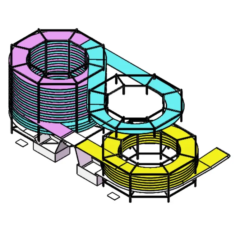 China fornecedor chão pé pão hambúrguer torrada espiral arrefecimento torre