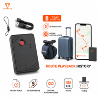 Rastreador GPS Inalámbrico para Bicicleta/Maleta con 7 Días de Batería, Historial de Rutas, Sin Cuota Mensual
