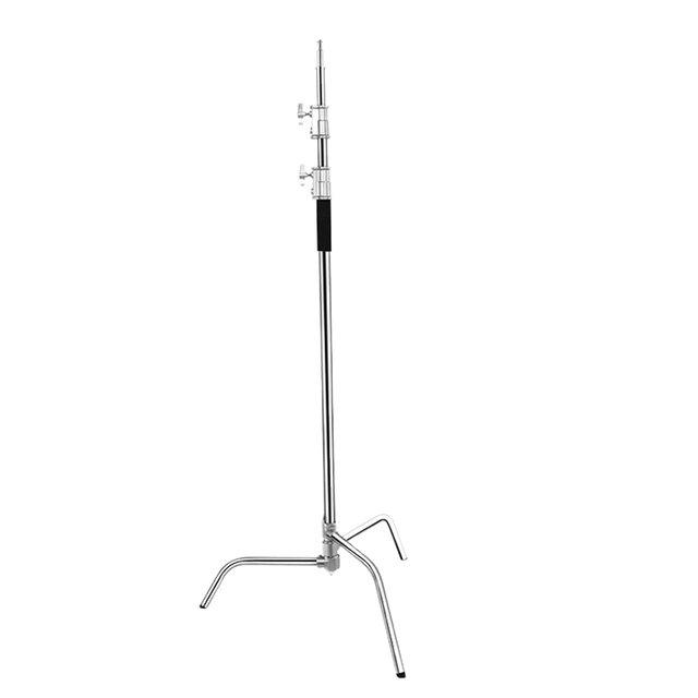 Heavy-Duty Stainless Steel C Stand Tripod 1.5-3.3m Extendable Light Stand for Photography Video Folding & Adjustable