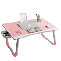 Bureau de lit polyvalent Portable peu encombrant paresseux table d'étude pliante ordinateur portable bureau pour lit