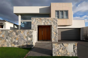 Pannelli in Pietra Naturale all'Ingrosso, Pietra Culturale Gialla e Bianca, Rivestimento Rustico in Ardesia a Secco, Durevole per Hotel e Ville - Product Image 6