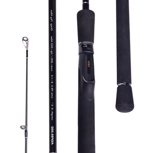 Canne à pêche AGITEK pour la pêche en eau salée, en fibre de carbone, avec poignée confortable en EVA, 2 sections, équipement de pêche - Product Image 5