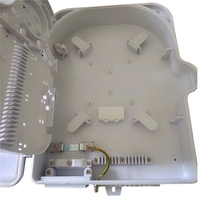 Caja de Distribución de Fibra Óptica de 24 Núcleos, Impermeable para Exteriores IP65, Material ABS, Terminal de Empalme FTTH FTTX, Caja NAP CTO