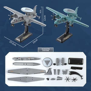 Modèle d'avion en alliage série J35, <span class=keywords><strong>avions</strong></span> à hélices en métal moulé sous pression, train d'atterrissage, pièces rotatives, jouet avec missiles - Product Image 2