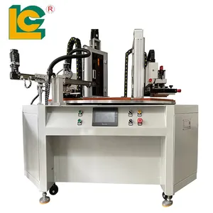 Machine de sérigraphie automatique, plate, rotative, incurvée, pour circuits imprimés en plastique, de marque LC