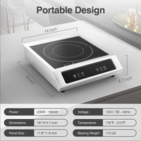 Fournisseur professionnel cuisinière à induction commerciale plat 3500W sauté table de restaurant haute puissance cuisinière à induction 110V/18000W