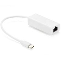 Adaptador de red Gigabit USB tipo C a RJ45 Ethernet Lan de 100Mbps, adaptador de red externo inalámbrico con cable Plug Play para ordenador portátil