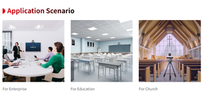 Hitrolink caméra de suivi à double œil 4k caméra de vidéoconférence à zoom optique 12x caméra ptz pour église - Product Image 6