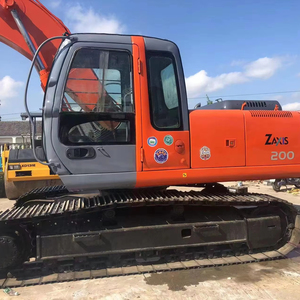 Excavatrice Hitachi ZX200-6 d'occasion, moteur japonais 6 cylindres, 20,5 tonnes, équipement de construction avec pompe, roulement, engrenage, PLC - Product Image 1