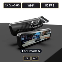 Caméra de tableau de bord pour Omoda 5 H10 Pro avec streaming, rétroviseur 2K 9,2 pouces, double objectif avant et arrière, WiFi, certifiée CE FCC, d'origine usine