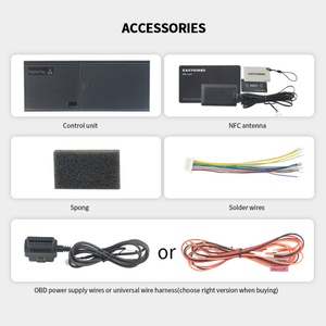 Clé de voiture numérique EASYGUARD compatible avec les voitures DC12V équipées d'un bouton de démarrage à pression d'origine avec fonction de déverrouillage/verrouillage NFC - Product Image 2