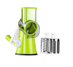 Râpe à fromage manuelle rotative en plastique, coupe-légumes, trancheuse à pommes de terre, mandoline, hachoir multifonctionnel, portable pour la cuisine - Product Image 1