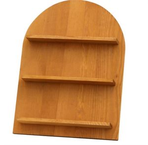Nuevo estilo FactoryWooden Almacenamiento de cosméticos Soporte de exhibición de esmalte de uñas Arco redondo Estante de acabado Nordic Misceláneas RackD - Product Image 1