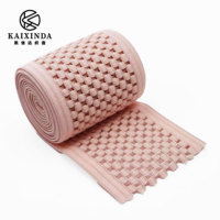 Bande élastique en polyester respirante et durable à motif géométrique pour ceinture de soutien sportif et couture de vêtements