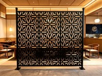 Panneau de séparation décoratif en acier Corten découpé au laser, pour intérieur et extérieur, clôture, panneau mural