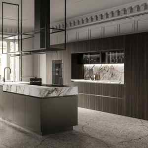 ตู้ไม้วีเนียร์ไม้ล้วนแบบเป็นช่องสำหรับใส่อาหารสุดหรูสำหรับลิ้นชักตู้ทำจากไม้ - Product Image 2