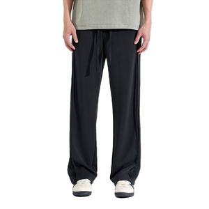 กางเกงแฟชั่นใหม่สั่งทำพิเศษ ผ้าฝ้าย 100% คุณภาพสูง ทรงตรงเข้ารูป มีเชือกผูกเอว สไตล์ลำลอง กางเกงกีฬา กางเกงวอร์มผู้ชาย - Product Image 1