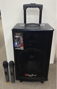 Altoparlante Portatile Karaoke Stereo da 10 Pollici 240W con Doppio Microfono Wireless e <span class=keywords><strong>USB</strong></span> in Plastica per Feste all'Aperto - Product Image 4