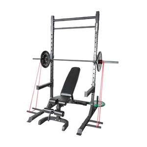 Commercial Power <strong>Half</strong> <strong>Rack</strong> Multi Gym Equipment Fitness Squat <strong>Rack</strong> - Product Image 1