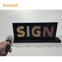 Enseigne LED 3D Dorée Personnalisée de Haute Qualité, Étanche IP67, Lettres LED pour Publicité et Décoration de Chaînes Commerciales et Magasins
