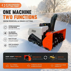Máquina Quitanieves Robótica 2 en 1 de 15 HP para Todas las Estaciones, Cortacésped de Orugas de 100 cm de Ancho, Alcance Remoto de 800 m - Product Image 1