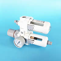 Combinaison filtre-régulateur-lubrificateur d'air comprimé blanc AC4010-04 1/2 - Filtre-régulateur d'air pneumatique