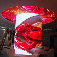 Pantalla LED Flexible Ultrafina para Interiores, X SMD a Todo Color, Video Wall LED para Fondo de Sala de Exposiciones