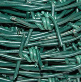 Fil barbelé recouvert de PVC, fil de fer barbelé recouvert de plastique pour clôture de jardin et sécurité - Product Image 2