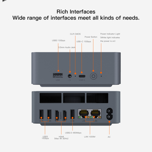 Mini <span class=keywords><strong>PC</strong></span> <span class=keywords><strong>BEELINK</strong></span> EQR5- 7330U CPU AMD Ryzen 5 / USB3.2 10Gbps + USB2.0 480Mbps / Computadora - Product Image 2
