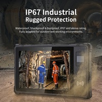 Nouvelle conception de tablette industrielle robuste Android 8 pouces, tablette PC industrielle IP67, prise en charge du NFC, du lecteur d'empreintes digitales et du scanner QR