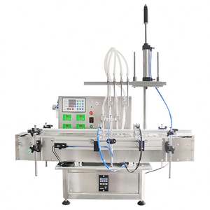 Machines de remplissage automatiques à 4 têtes pour sauce chili, pâte, shampoing, savon, bouteilles en plastique, jus d'orange, miel, parfum - Product Image 2