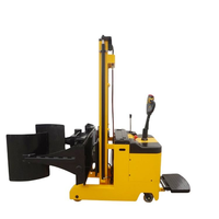Nouveau chariot élévateur électrique pour rouleaux de papier avec capacité de charge de 2 tonnes, 4 roues motrices, pince pour rouleaux de papier