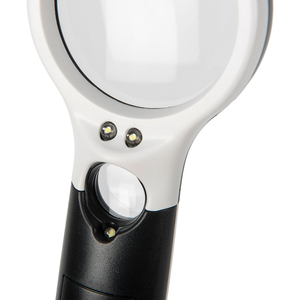 แว่นขยายแบบมือถือ LED 3 ดวง กำลังขยายสูง 3 เท่า โปร่งใส - Product Image 5