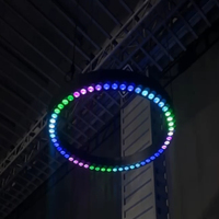 Pro Stage 54pcs 10w RGBW rideau de levage cinétique rond LED Matrix Light avec 3pcs dispositif de treuil