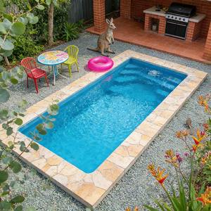 Piscine en fibre de verre, moule de piscine, piscine extérieure en fibre de verre, conteneur de piscine, pompe à eau, piscine assemblée, piscine en bois - Product Image 2