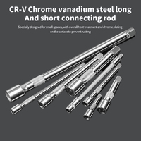 Jeu de clés à cliquet multi-tailles de 216 pièces en acier CR-V, kit d'outils de réparation automobile avec étui en plastique, outils mécaniques