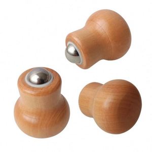 Wholesale Wooden Handle <b>Ball</b> Face <b>Massager</b> Facial Roller for Relaxation Skincare Gift - Product Image 1