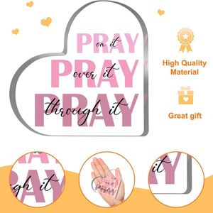 Adorno Acrílico con Versículo Bíblico Inspirador, Decoración Cristiana de Oración, Regalo para Mujeres, para el Hogar o Baño - Product Image 4