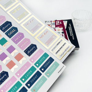 Hojas de planificador kawaii personalizadas de alto rendimiento, libro de pegatinas para diario - Product Image 4