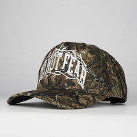Gorra de Béisbol Camuflada de Alta Calidad con 5 Paneles, Impresión Digital por Sublimación Estilo Real Tree y Logotipo Personalizado Bordado