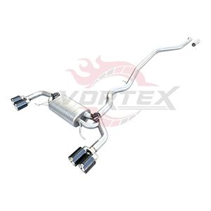 Escape Trasero Vortex SS304 de Acero Inoxidable con Válvulas para BMW Serie 3 G20 325i 330i con Tambor Central y Puntas Cuádruples de Carbono Mod U - Product Image 3