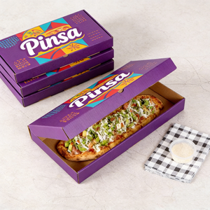 2025 New Detroit Corrugated Board Pizza Takeout Box Thick and Easy to Fold Pinsa Delivery Packaging Pizza Carton Box - Product Image 3