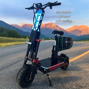 NFC Start 13 Inch 14 Inch Street/Off Road <b>72V</b> 8000W Dual Motor 30-100AH <b>Battery</b> Hydraulic Suspension Electric Scooter - Product Image 1