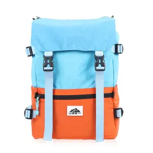 CHANGRONG Custom sport Casual Rpet in plastica per Laptop color block borsa zaino unisex